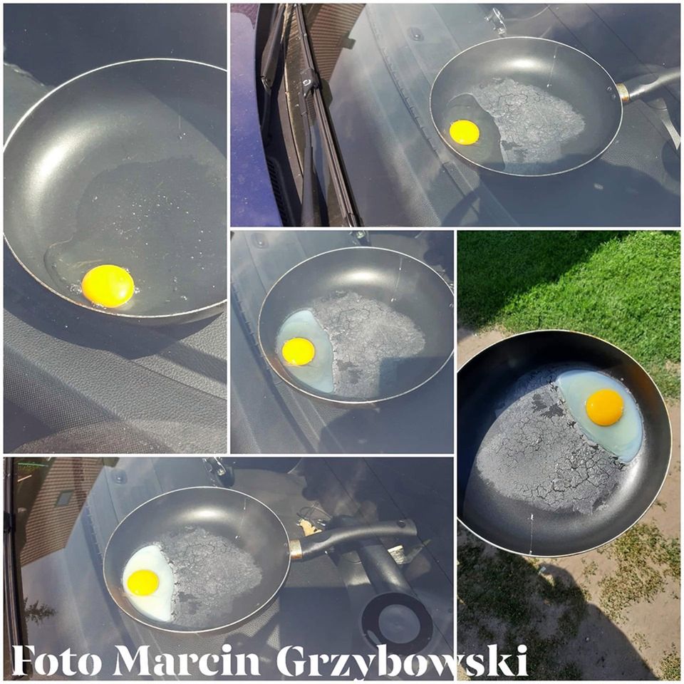 Usmażyli jajko na podszybiu. Akcja strażaków daje do myślenia