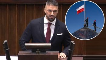 Pogrzeb Łukasza Litewki. Oto, co zrobiono na dachu Sejmu. "Nagle zniknął"
