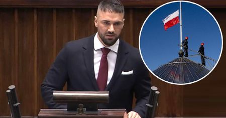 Pogrzeb Łukasza Litewki. Oto, co zrobiono na dachu Sejmu. "Nagle zniknął"