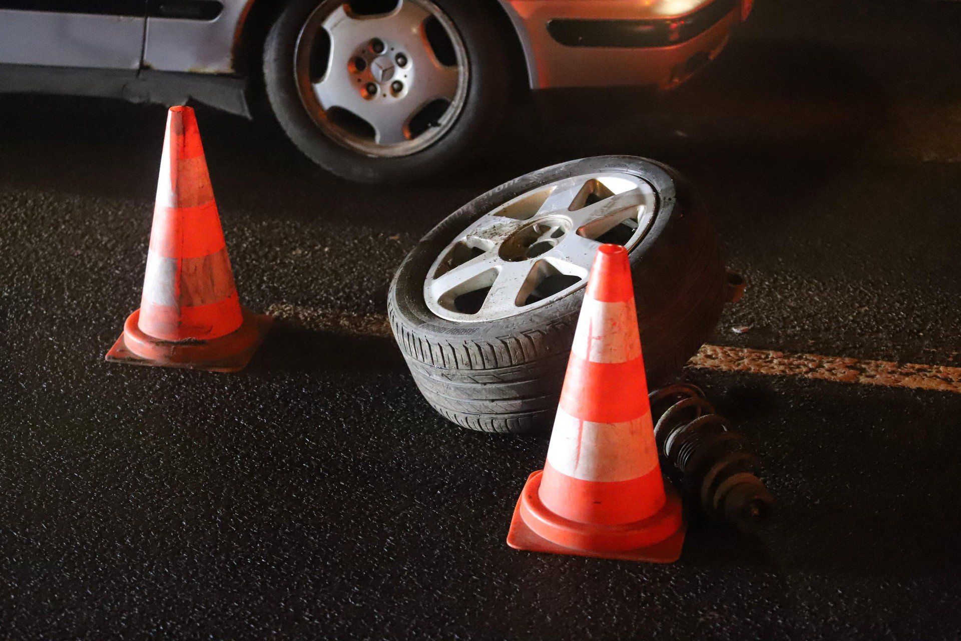 Miejsce niedzielnego wypadku - Wrocław, 7 grudnia