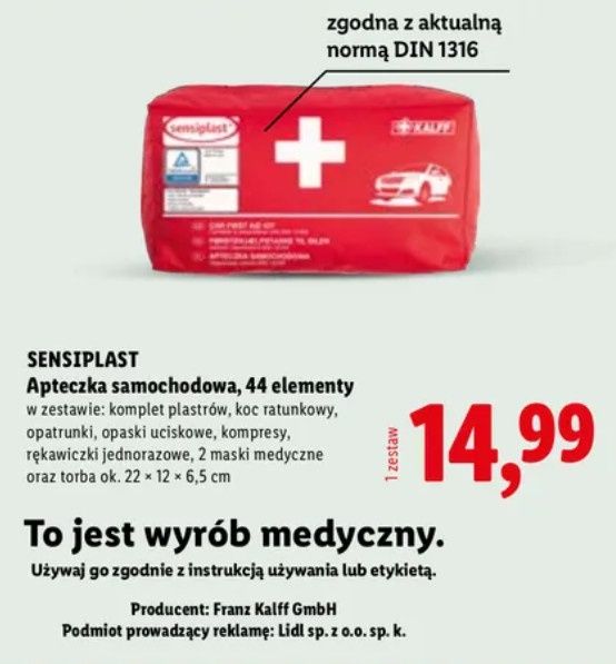 Apteczka samochodowa