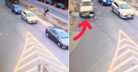 Na hulajnodze wprost pod auto. Potrącenie 13-latka nagrała kamera
