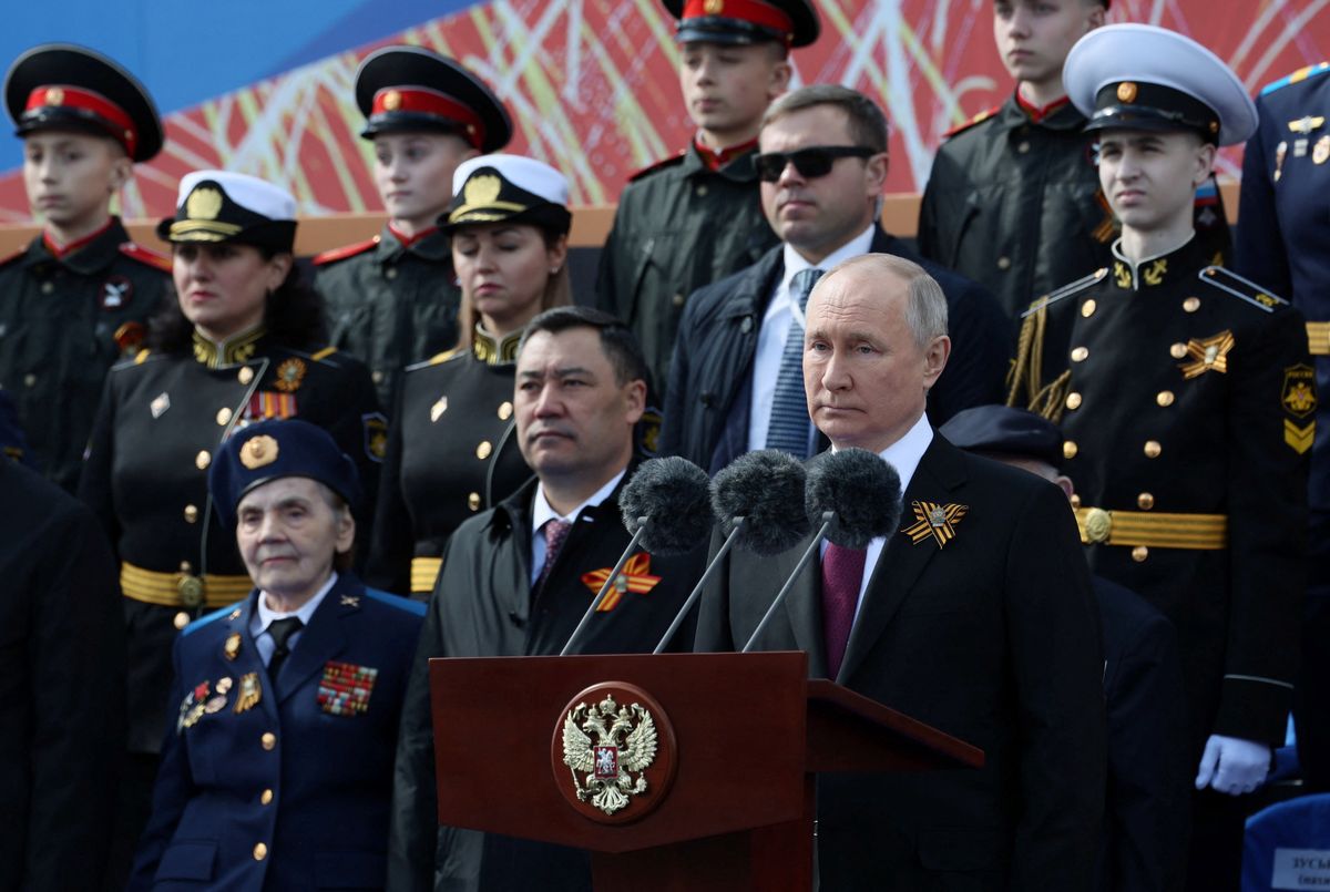 Władimir Putin na Paradzie Zwycięstwa w Moskwie