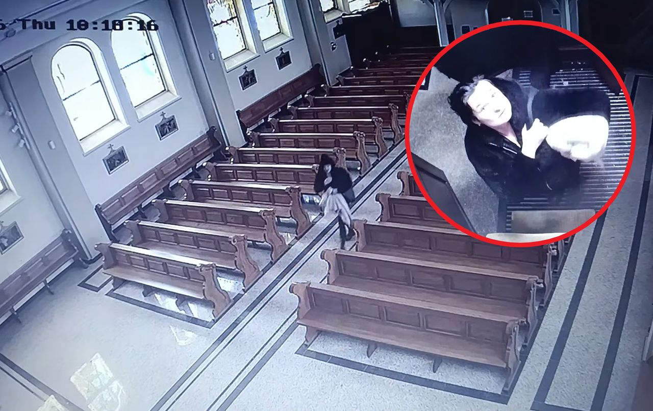 Przeżegnała się i ukradła skarbonkę z kościoła. Parafia publikuje nagrania