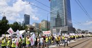 Warszawa. Manifestacja górników i energetyków. "Walczycie z tymi, którzy pomogli wam dojść do władzy"