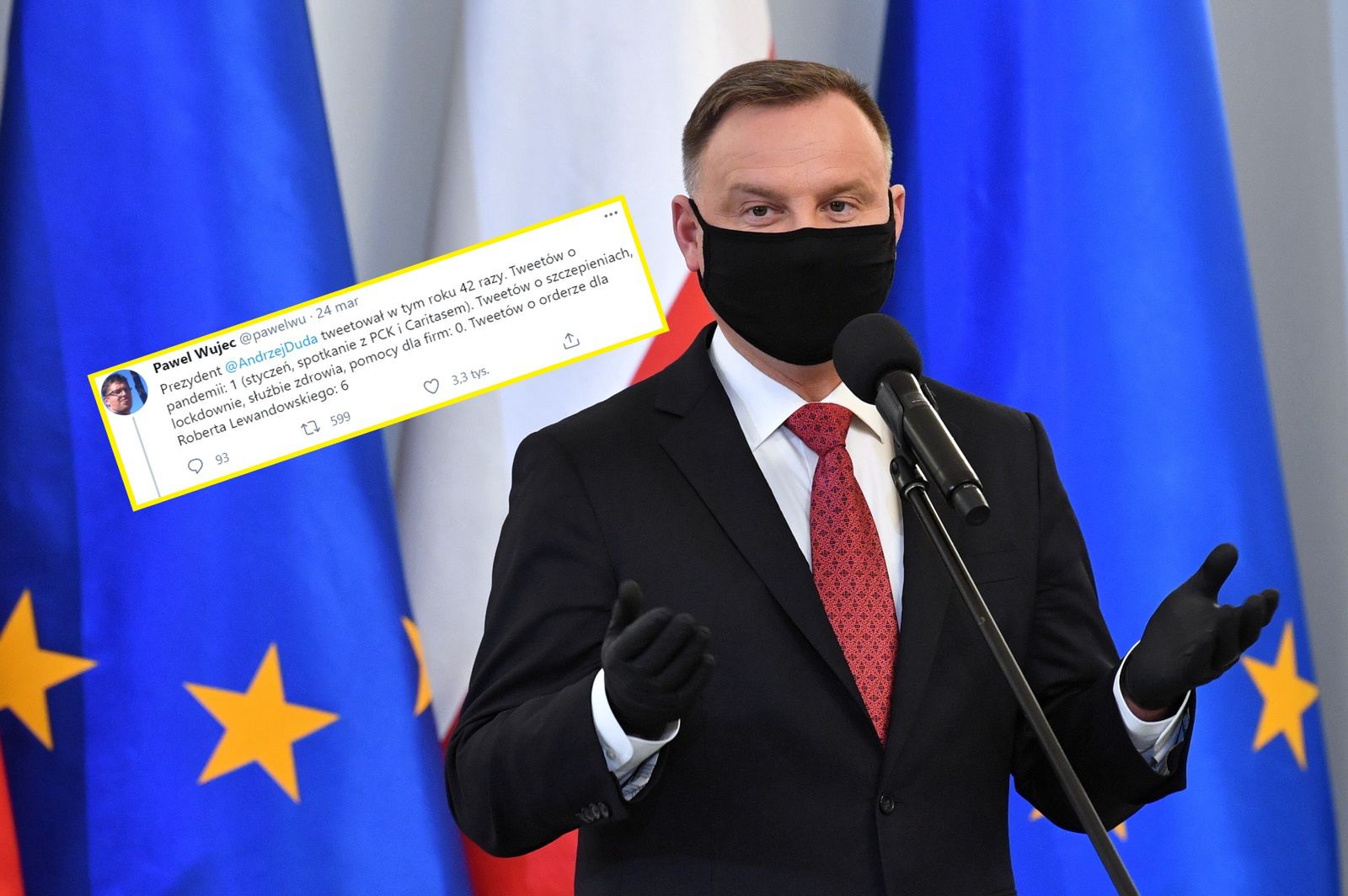 O czym tweetuje Andrzej Duda w czasie pandemii? Koronawirusowi poświęcił 1 post