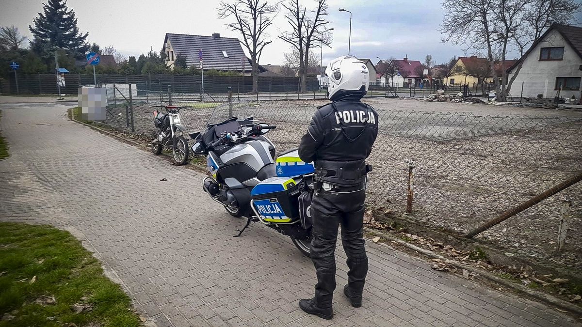 Pościg za motocyklistą w Pile