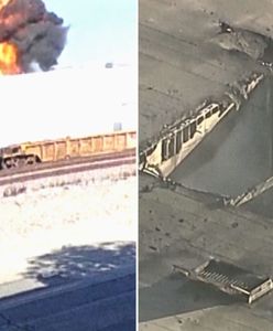 Samolot spadł na magazyn w USA. Moment katastrofy nagrała kamera