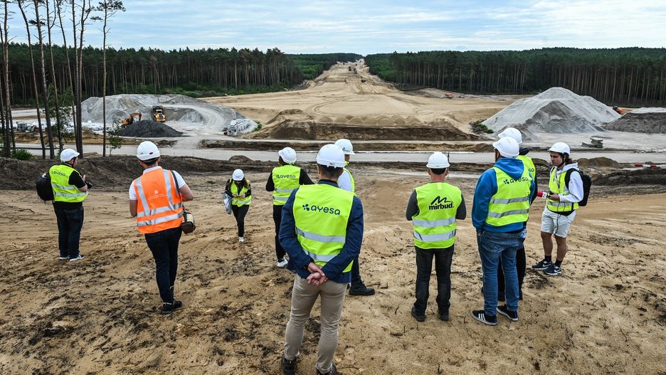 Budowa drogi S10 - zdjęcia z czerwca 2025