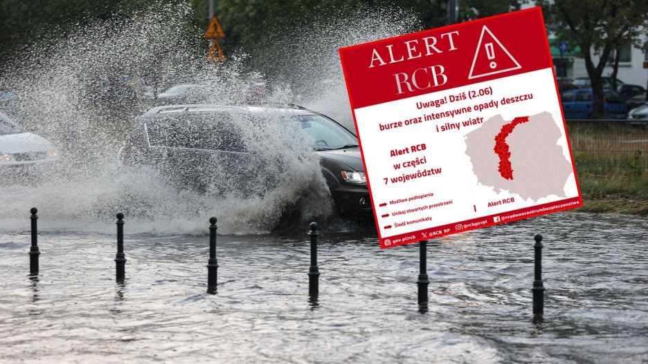 Kolejne alerty RCB i ostrzeżenia IMGW. Burze prędko się nie skończą