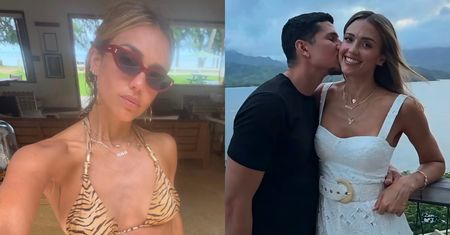 Jessica Alba śle wakacyjne pocztówki: sesja w bikini, plażing z córką, miłostki z młodszym o 12 lat ukochanym (ZDJĘCIA)