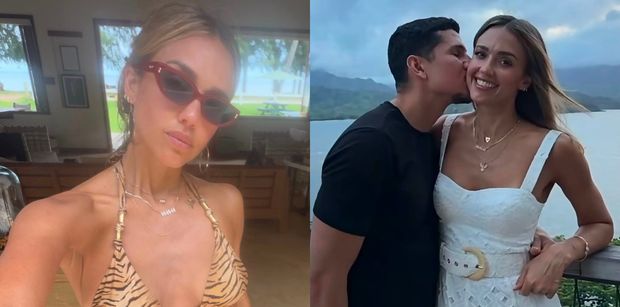 Jessica Alba śle wakacyjne pocztówki: sesja w bikini, plażing z córką, miłostki z młodszym o 12 lat ukochanym (ZDJĘCIA)