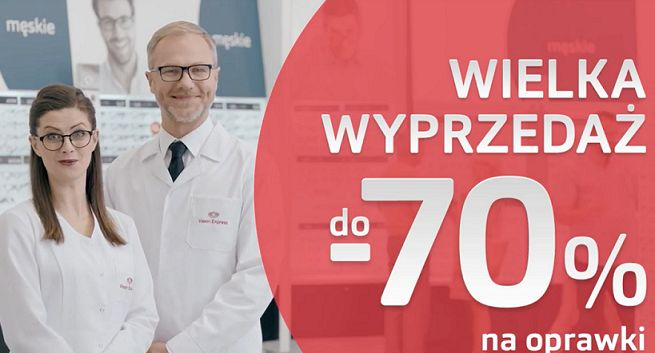 Vision Express reklamuje wyprzedaż okularów korekcyjnych (wideo)