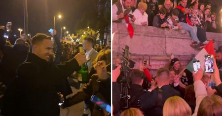 Euforia na ulicach Budapesztu. Tak zareagowali na wygraną TISZY