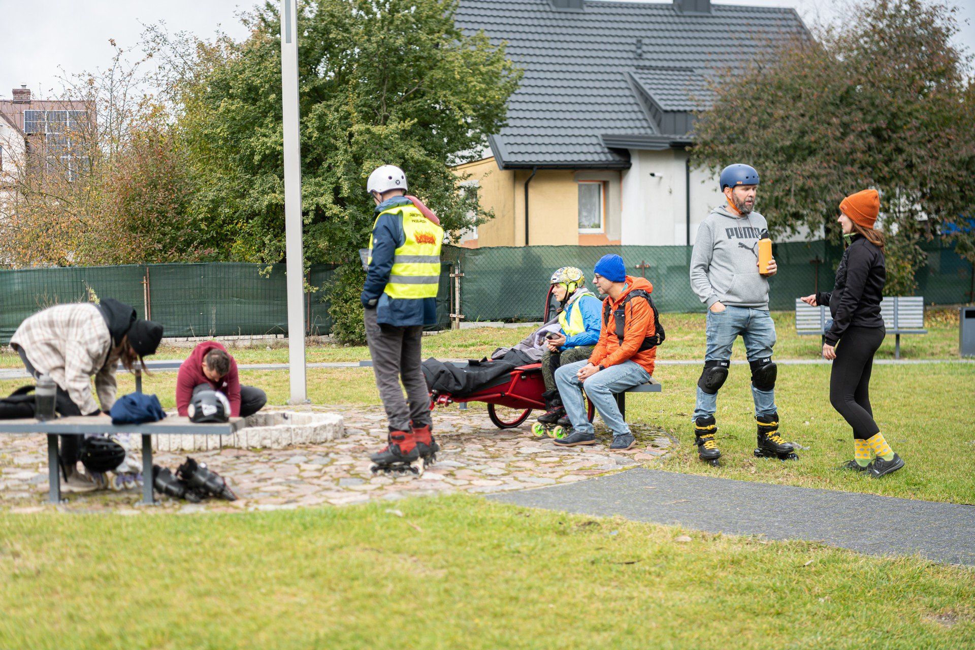 Rolkowo-rowerowy przejazd do Choroszczy.