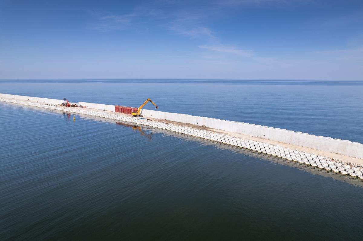 Przekop Mierzei Wiślanej - lipiec 2022 r.