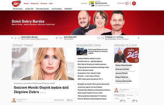 Ruszył nowy serwis Radia ZET w sieci. „Nowe otwarcie na internet”