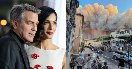 George i Amal Clooney EWAKUOWALI SIĘ z posiadłości we Francji z powodu pożaru