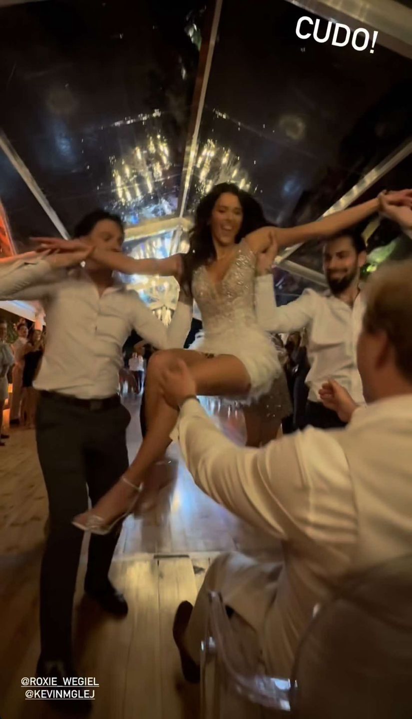 Dziki taniec Roksany Węgiel specjalnie dla Kevina Mgleja