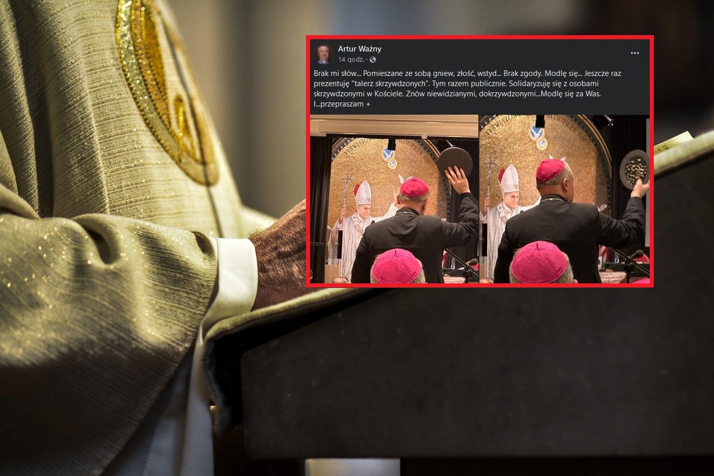 Biskup komentuje rezygnację abp Dzięgi. "Gniew, złość, wstyd... Brak zgody"