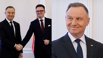 Andrzej Duda zaliczył WPADKĘ z makijażem? W sieci już pojawiły się memy: "Podkład chyba od Agaty" (FOTO)