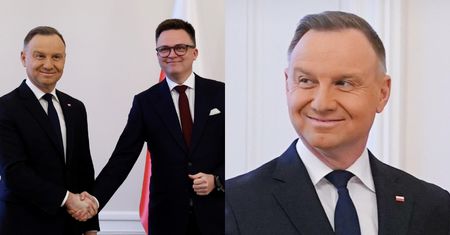 Andrzej Duda zaliczył WPADKĘ z makijażem? W sieci już pojawiły się memy: "Podkład chyba od Agaty" (FOTO)