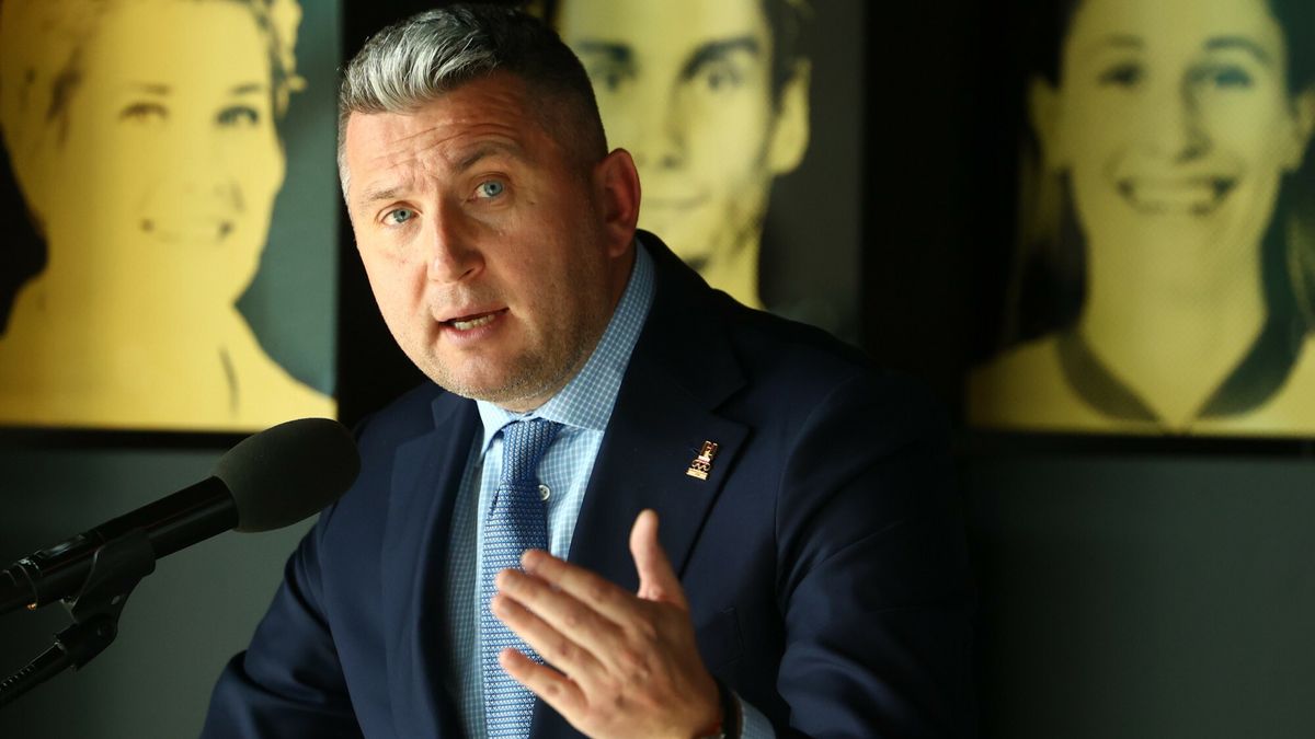 Briefing prezesa PKOl nt. ZondaCrypto
20.04.2026 Warszawa Briefing prasowy prezesa PKOl Radoslawa Piesiewicza nt sponsora generalnego zondacrypto Fot. Tomasz Jastrzebowski/REPORTER
N/z: Radoslaw Piesiewicz
Tomasz Jastrzebowski/REPORTER