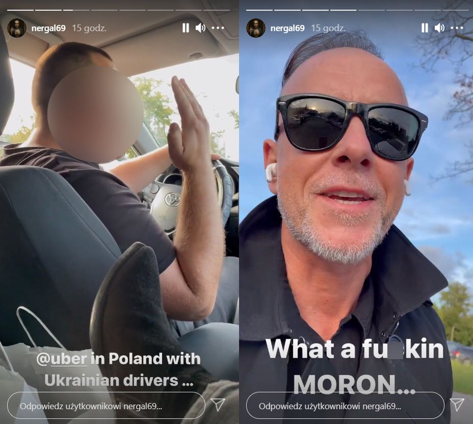 Nergal kłóci się z taksówkarzem 
