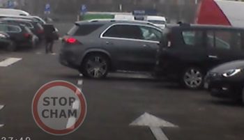 Kierowca mercedesa przyłapany. "Ucieczka z miejsca zdarzenia"