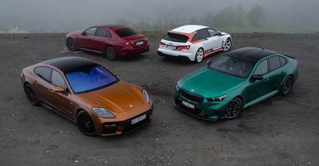 Porównanie Audi RS 6 GT, BMW M5, Mercedesa-AMG E53 i Porsche Panamery GTS: wojna pokoleń