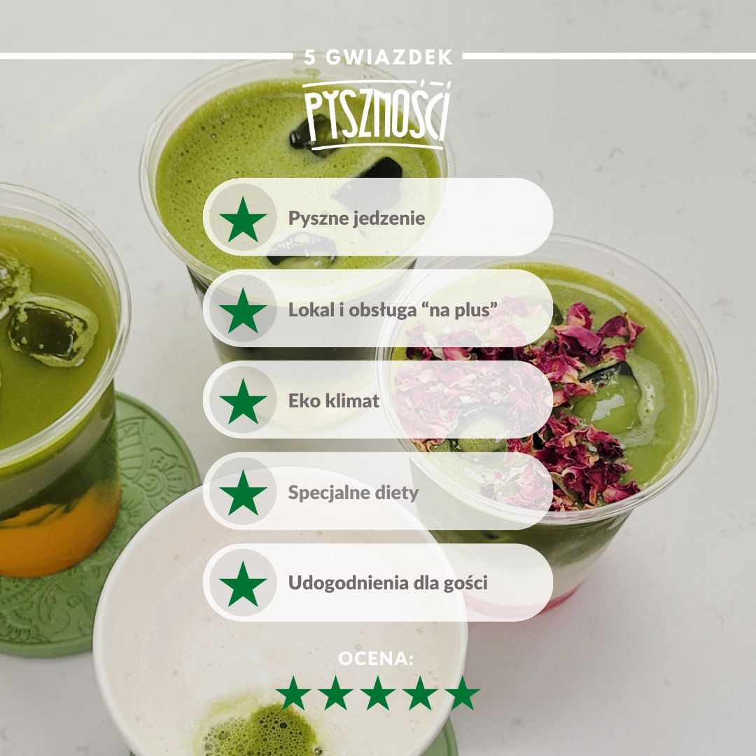 5 gwiazdek Pyszności w Sandra's Matcha