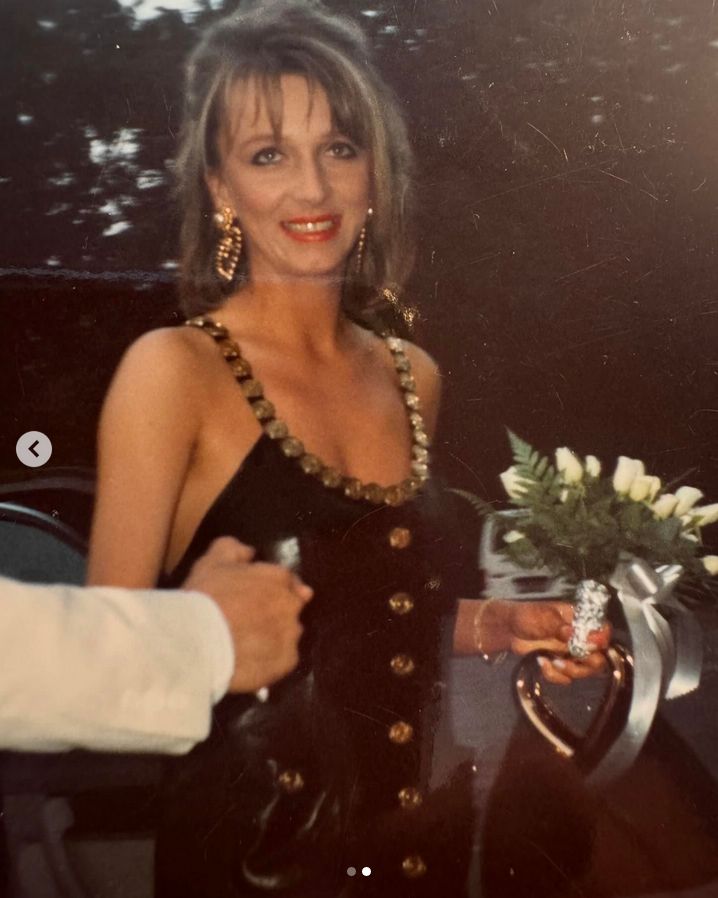 Mariola Bojarska-Ferenc podczas ślubu.