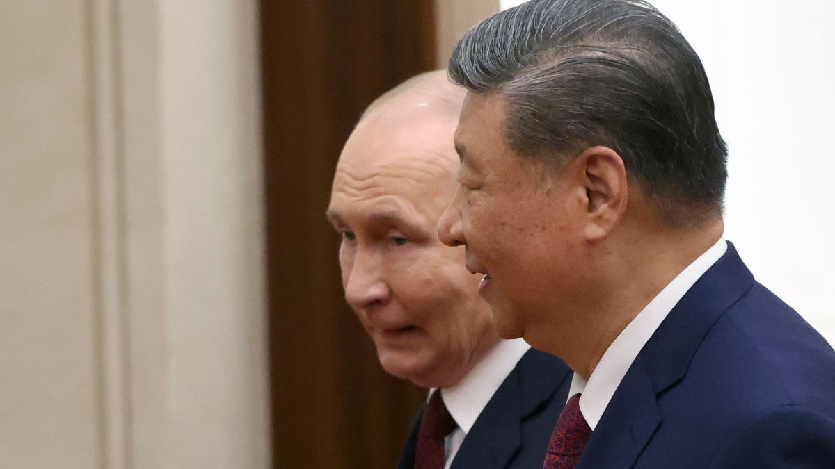 BEIJING, CHINA - MAY 20 : Russian President Vladimir Putin (L) and Chinese President Xi Jinping (R) leave the hall after the signing ceremony on May 20, 2026 in Moscow, Russia. Russian President Vladimir Putin's visit to China comes as two countries mark the 30th anniversary of their strategic partnership, and only four days after U.S. President Donald Trump's summit with the Chinese President Xi Jinping. Photo by Contributor/Getty Images)