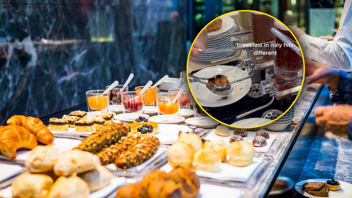 TikTokerka pokazała śniadanie we włoskim hotelu 