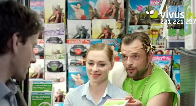 Vivus reklamuje pożyczki krótkoterminowe w kioskach Ruchu (wideo)
