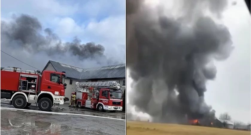 Potężny pożar na Dolnym Śląsku. Jest pilny apel do mieszkańców