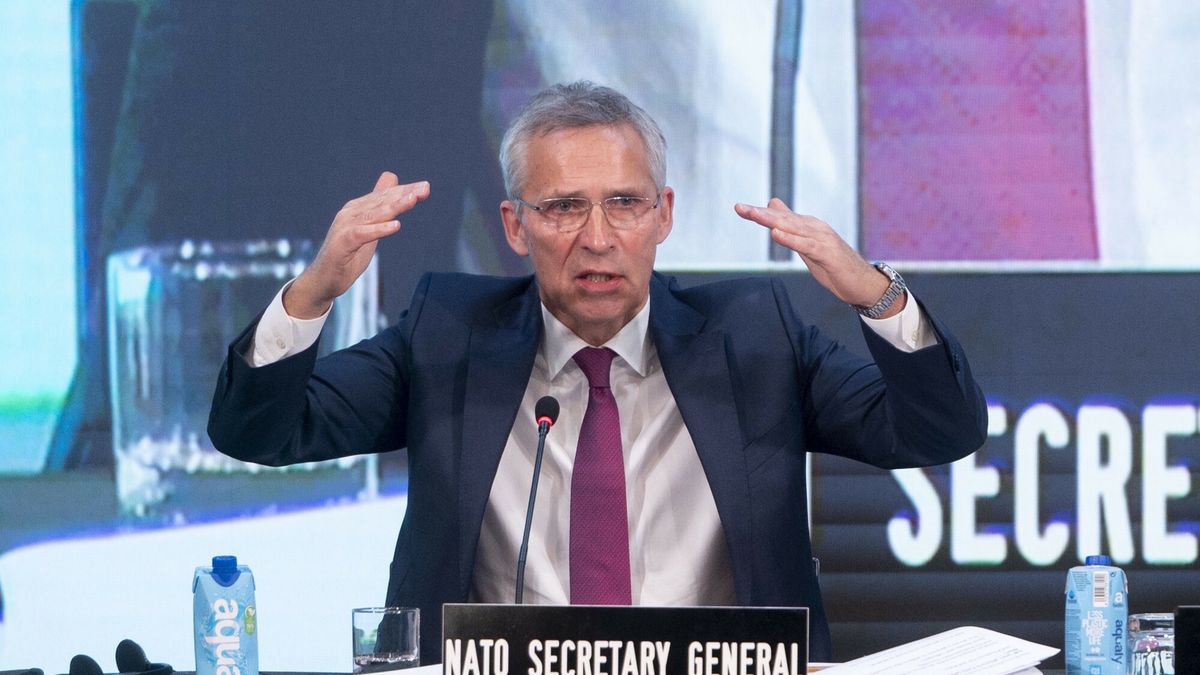 Temporary
North Atlantic Treaty Organization (NATO) Secretary General Jens Stoltenberg speaks during the plenary session of the third day of the 68th Annual Session of the Parliamentary Assembly in the Auditorium Ground Floor Room at the Hotel Meli� Castilla, Nov. 21, 2022, in Madrid, Spain. The NATO Parliamentary Assembly is holding its 68th Annual Session. This is a meeting in which 269 parliamentarians from the 30 member countries and a hundred members from 15 partner countries evaluate the implementation of the Assembly's recommendations in the decisions taken last June at the NATO Summit. All this in relation to the new Strategic Concept that came out of the Madrid meeting, support for Ukraine and the response to the threat from Russia. The Cortes Generales are the hosts of this 68th session, being a unique and specialized forum to discuss and report on common security and other issues in the field of the Atlantic Alliance. The event coincides with the fortieth anniversary of Spain's membership in the North Atlantic Treaty Organization. 21 NOVEMBER 2022;NATO;DAY;THIRD;NORTH ATLANTIC;PARLIAMENTARY ASSEMBLY Alberto Ortega / Europa Press 11/21/2022 (Europa Press via AP)
Alberto Ortega