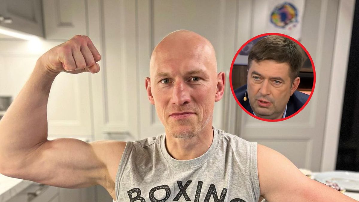 Na zdjęciu Krzysztof Kowalczyk. W ramce promotor Andrzej Wasilewski.