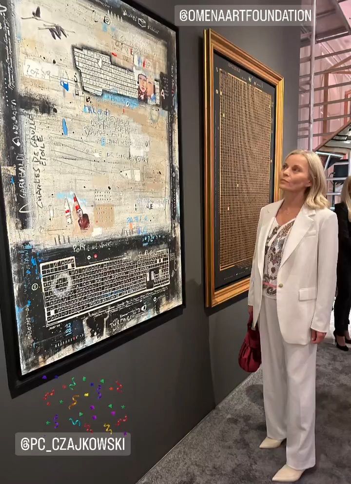 Małgorzata Foremniak podczas inauguracji fundacji dotyczącej sztuki / Instagram.com / malgorzata_foremniak_official