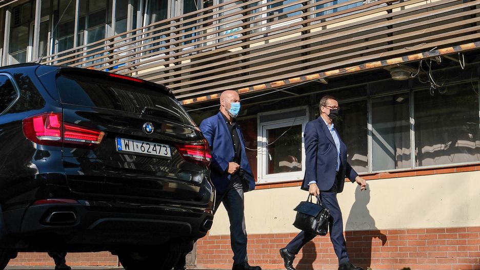 Jarosław Kaczyński a Jarosław Gowin. Mateusz Morawiecki dołączył do rozmów