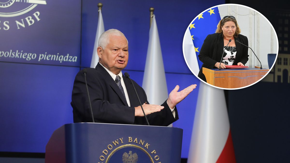 Przewodniczący RPP Adam Glapiński i członkini RPP Joanna Tyrowicz