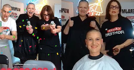 Łatwogang wbił 60 MILIONÓW na streamie. Nosowska i Domańska też ogoliły się na łyso
