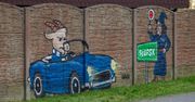 Słupsk: Okolicznościowy mural przed meczem Gryfa z Lechem Poznań