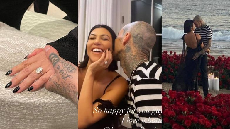 Kourtney Kardashian i Travis Barker się ZARĘCZYLI! (ZDJĘCIA)