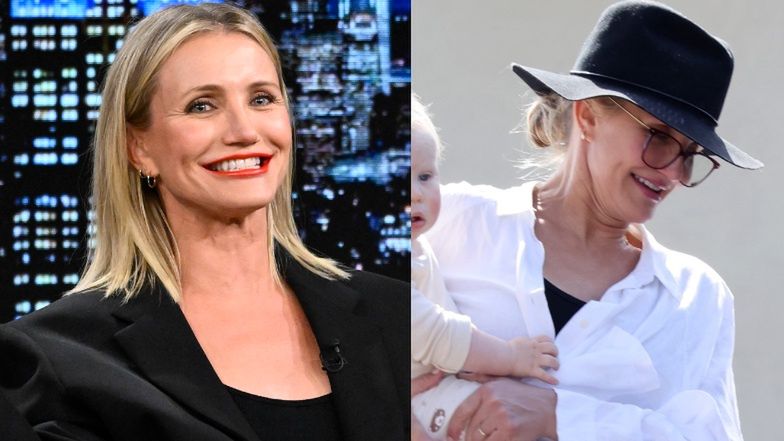 52-letnia Cameron Diaz wybrała się na spacer z rocznym synem