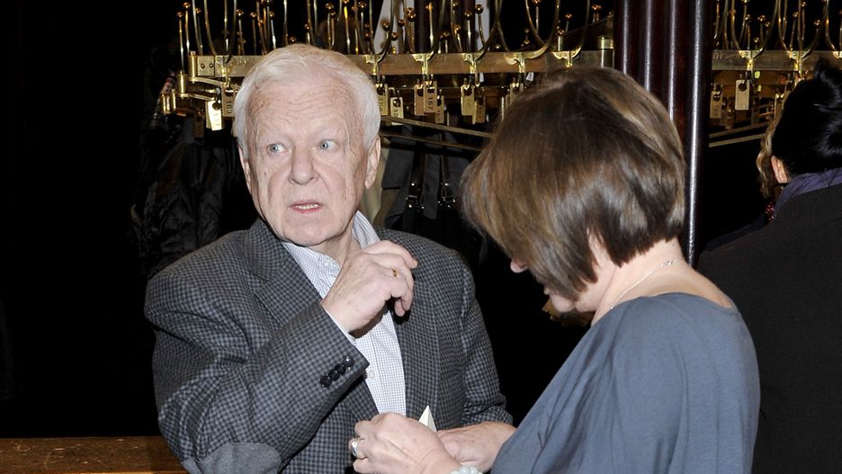 Marian Opania z żoną w 2014 r.