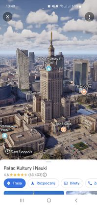 Widok immersyjny w Google Maps