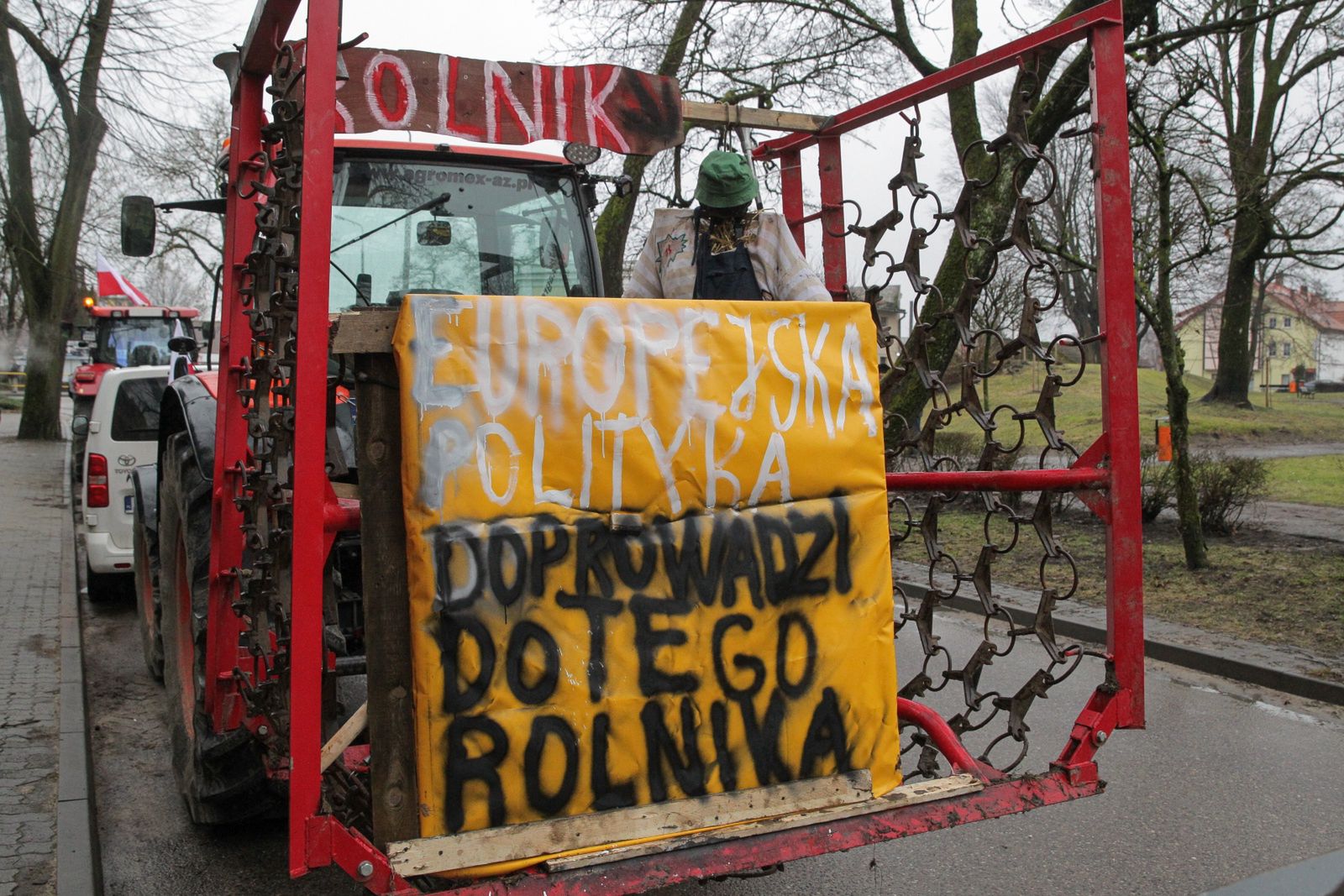 protest rolników w Morągu