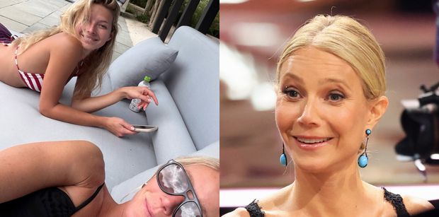 Gwyneth Paltrow relaksuje się w towarzystwie odzianej w bikini CÓRKI. 22-letnia Apple Martin to wykapana mama? (FOTO)