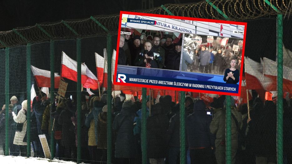 Protest pod Aresztem Śledczym w Radomiu